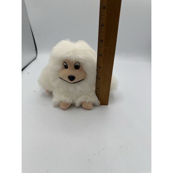 Stuffed Albino Monkey Plush Toy 5.5in Gorilla White Fur - Picture 6 of 6